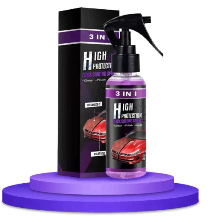 3 in 1 High Protection Quick Car Ceramic Coating Spray - Car Wax Polish Spray (Pack of 1)