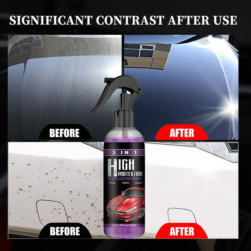 3 in 1 High Protection Quick Car Ceramic Coating Spray - Car Wax Polish Spray (Pack of 1)